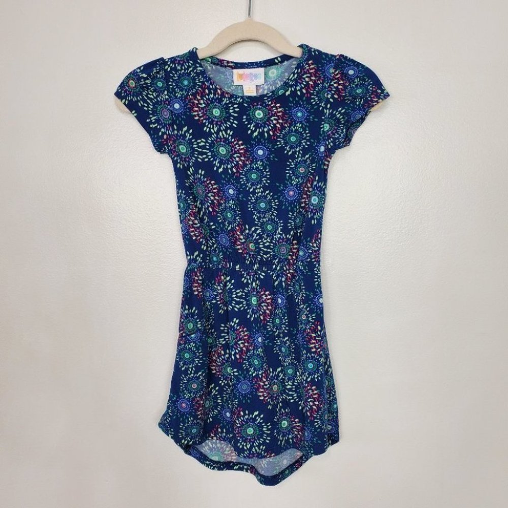 LuLaRoe Mae Girl's Elastic Waist Casual Dress w/Pockets Size 2